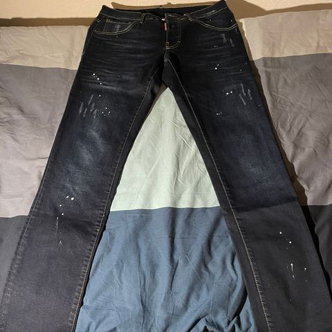 2x Dsquared2 Slim fit Jeans - Størrelse 46 (32/32)