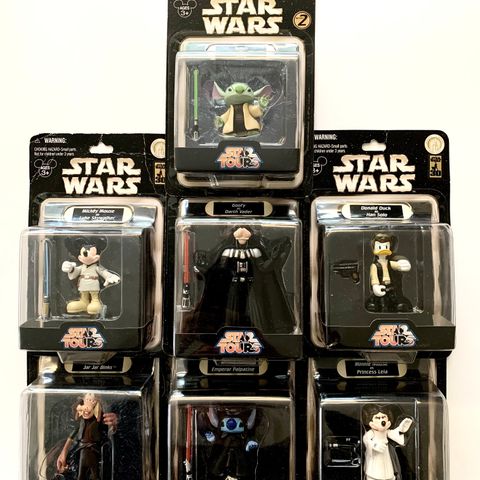 Star wars disney figurer uåpnet