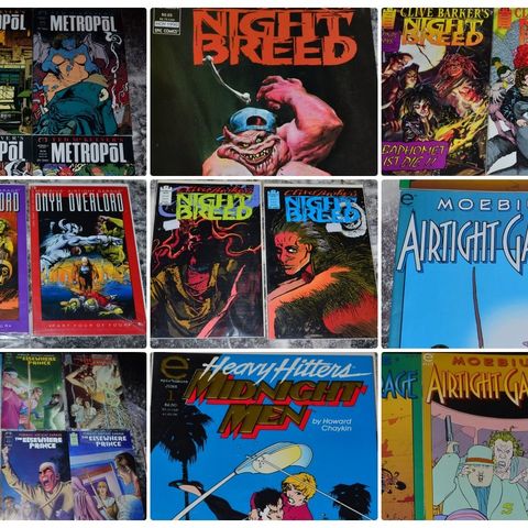 Marvel/Epic comics: Nightbreed, Moebius Airtight Garage +++