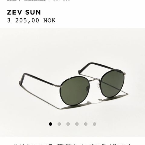 Moscot Zev Sun solbriller - UBRUKT