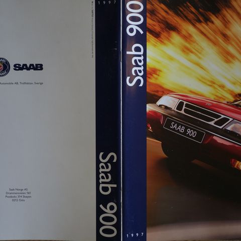 SAAB 900/ 900 Talladega 1997 2 ulike brosjyrer