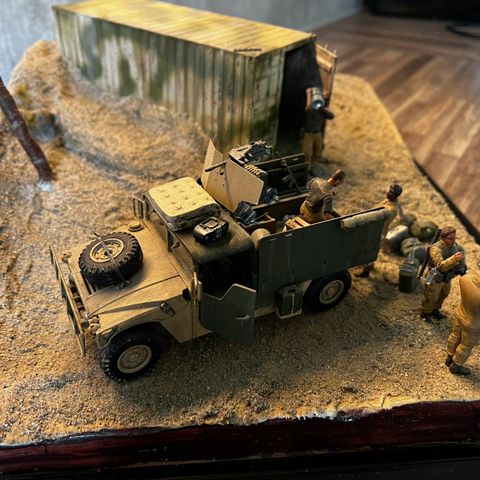Ferdig bygget 1/35 custom ørken diorama