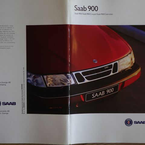 SAAB 900  1996 2 brosjyrer