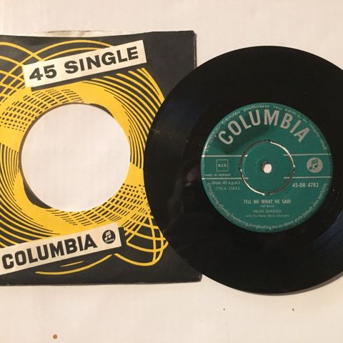 HELEN SHAPIRO / TELL ME WHAT HE SAID - 7" VINYL SINGLE