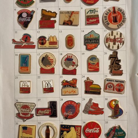 Coca-Cola pins