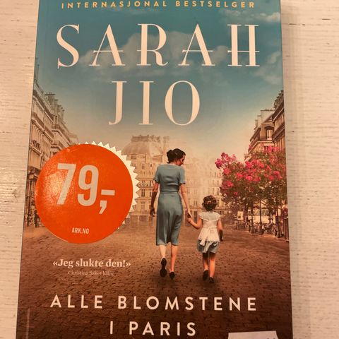 Alle blomstene i Paris av Sara Jio Paperback, Cappelen Damm 2020