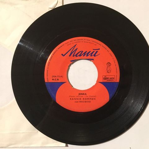 RANNIE ROMMEN MED BRIO  / JENKA - 7" VINYL SINGLE