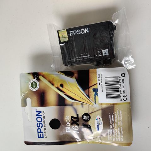 2x svart blekk til Epson workforce printer