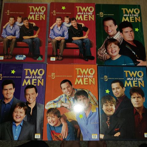 Two and a half Men sesong 1,3,4,5og 6