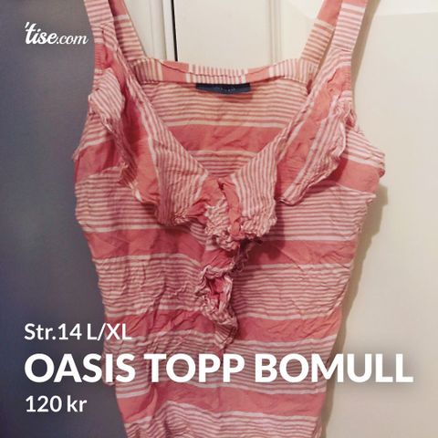 topp Oasis bomull str.L