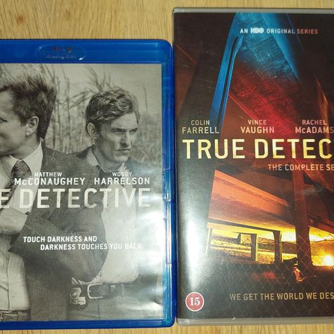 True Detective Sesong 1 BR og sesong 2 DVD