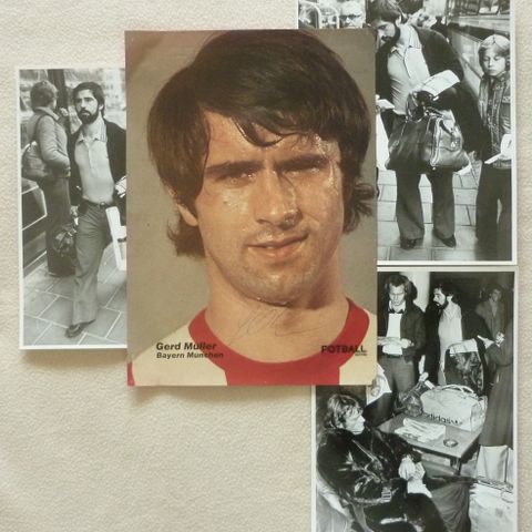 1977-Autentisk autograf av Gerd Müller (der Bomber) 1945-2021 - Bayern München.