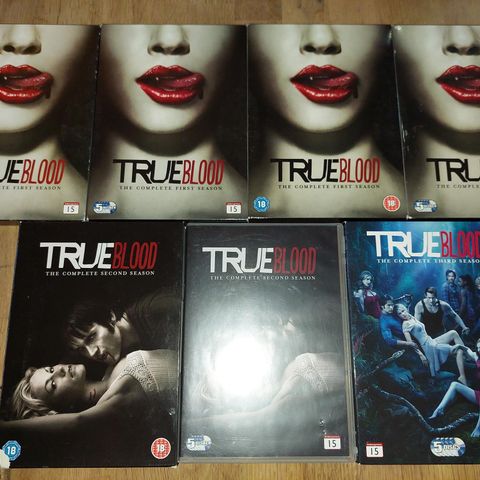 True Blood sesong 1-3 DVD