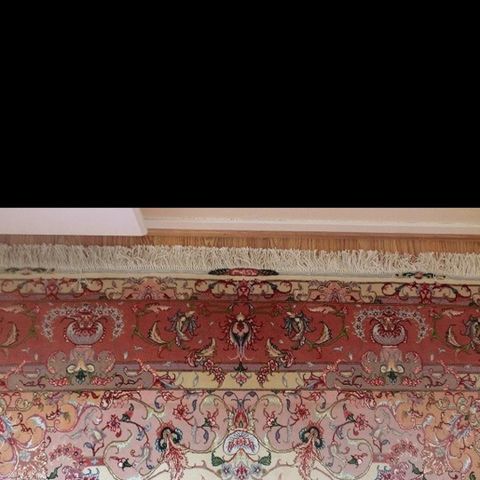 KVALITETSTEPPR, Ekte Persisk Tabriz 50 RAJ300x200 og en 200x131 silk ,signert