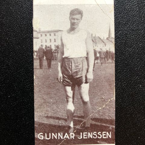 Gunnar Jenssen Norodd Kristiansund sigarettkort 1930 Tiedemanns Tobak