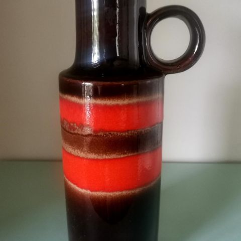 Vintage, retro keramikk vase fra Scheurich, Vest Tyskland