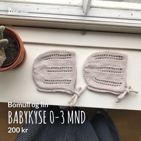 babykyse i bomull og lin