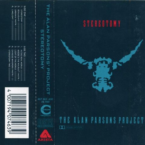 The Alan Parsons Project – Stereotomy ( Cass, Album 1985)