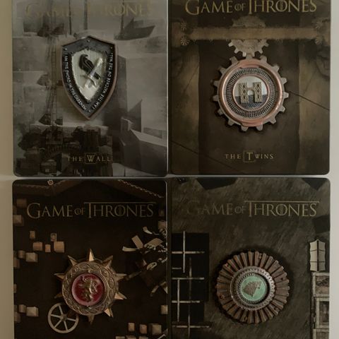 Game Of Thrones sesong 1-4 i limitert Blu-ray steelbook utgave med magnet