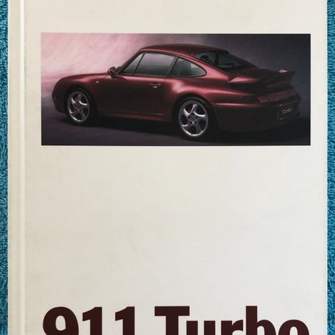 Porsche 911 Turbo presentasjon/brosjyre i bokform (A5-format)
