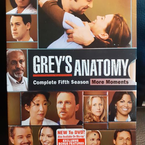 Grey's Anatomy, sesong 5, norsk tekst, DVDx7