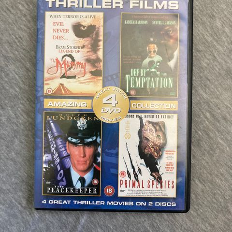 Thriller films DVD!