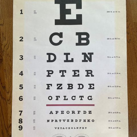 Kul poster "optiker" plakat