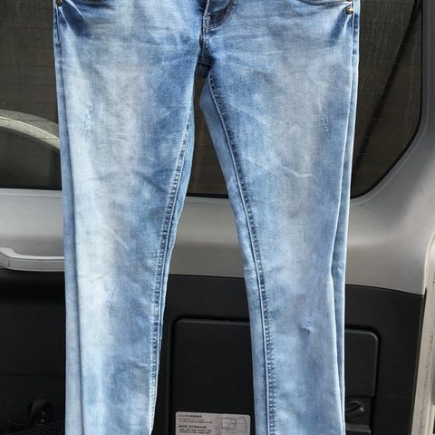 Jeans dongeri denim bukse str. 176 evt. 29" evt. 16 år