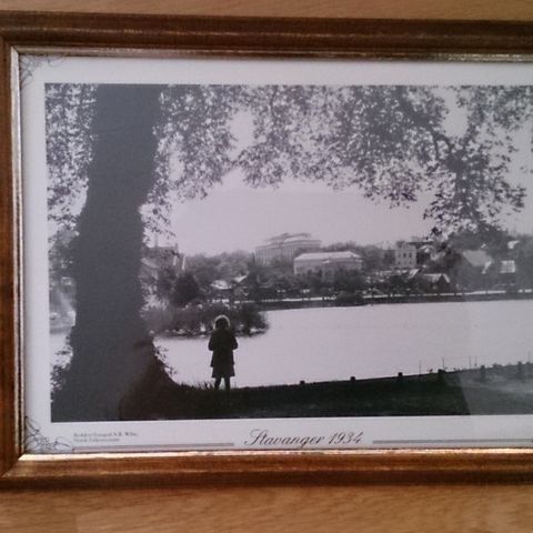 1 stk. Bilde, gamle Stavanger 1934 til salgs