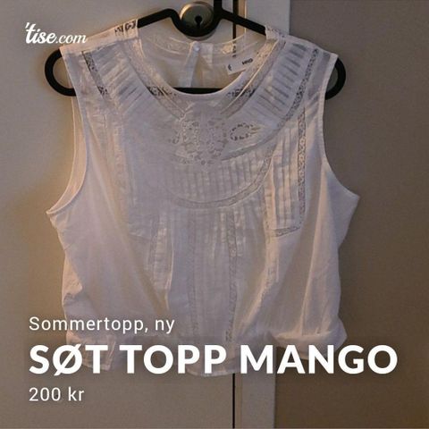 Søt topp blonder, Mango.