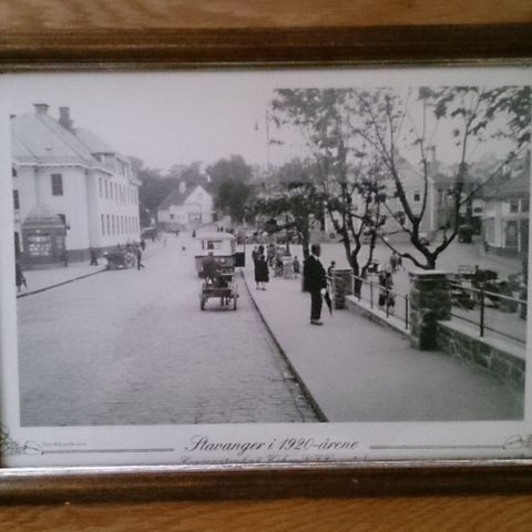 1 stk. bilde, gamle Stavanger 1920 til salgs