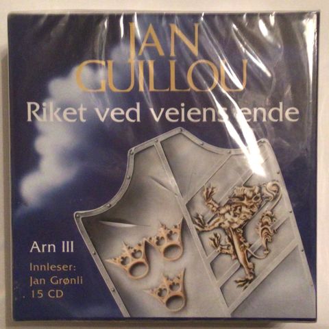 Jan Guillou - Riket Ved Verdens Ende Arn III Uåpnet CD bok fra 2006