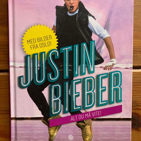 Bok om Justin Bieber 2012, selges kr 180,-