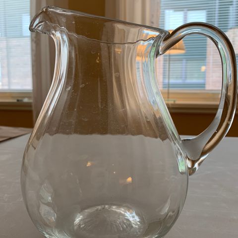 Glassmugge fra Hadeland 20 cm selges rimelig!