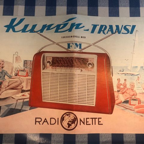 brosjyre Radionette Transi Fm: 1961-1963