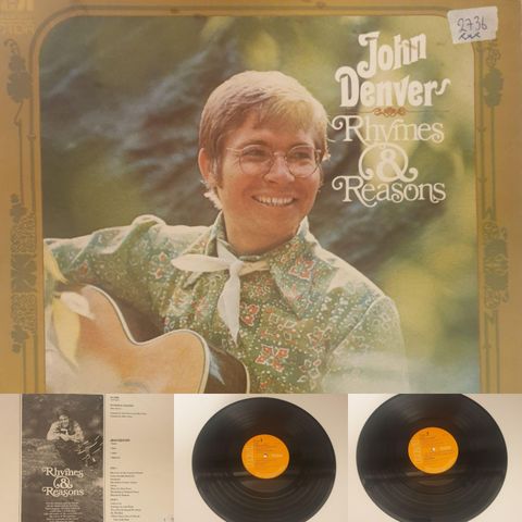VINTAGE/RETRO LP-VINYL "JOHN DENVER/RHYMES &REASONS 1972"
