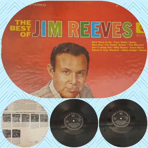 VINTAGE/RETRO LP-VINYL "JIM REEVES/THE BEST OF "