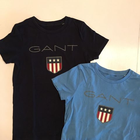 2 X Gant t-skjorter str 98/104