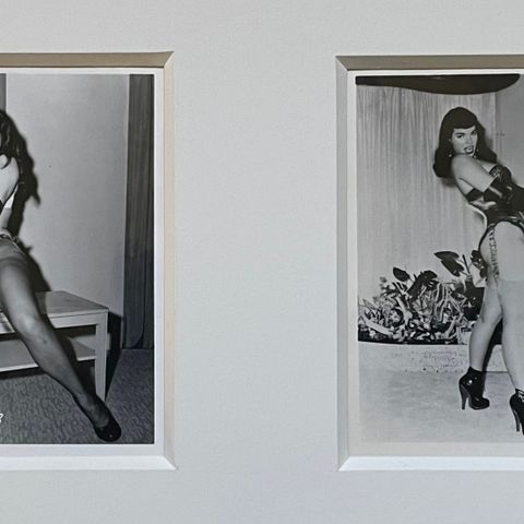 Bettie Page,  originalfotografier 50-tall