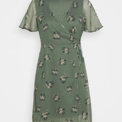 Vero Moda Petite grønn wrap dress kjole (XS)