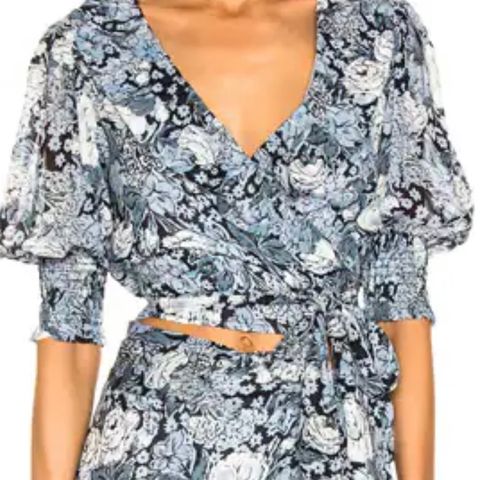 Ganni Printed Georgette Bluse