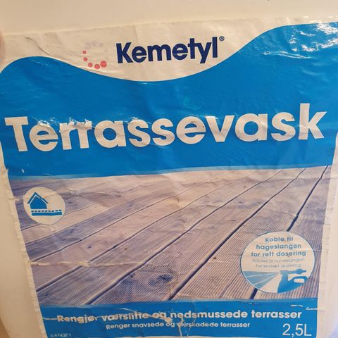 Kemetyl terrassevask uåpnet 2,5 l