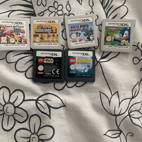 Nintendo 3ds og ds spill og Amiibo Super smash bros Luigi