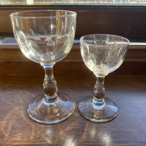 2 Ebba glass med slipning fra Hadeland glass selges