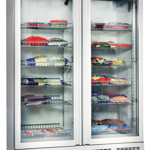 Vitrine Kjøleskap eller Fryseskap med glassdører