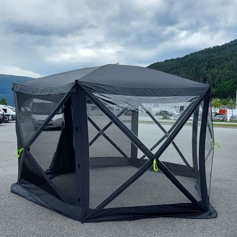 Nytt FMT  Popup telt. 3,5 meter i diameter. Farge: mørk blå