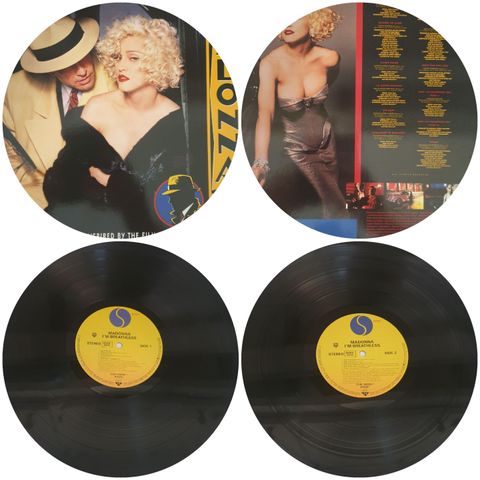 VINTAGE/RETRO LP-VINYL "MADONNA/I'M BREATHLESS 1990"