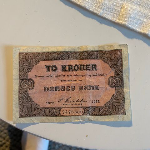 2 kroner 1922