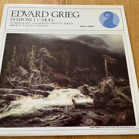 LP: Edvard Grieg - Harmoniens Orkester, K. Andersen «Symfoni i C-moll»