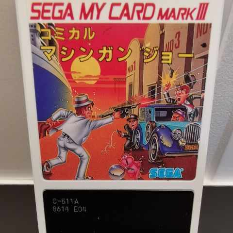 Comical Machine Gun Joe Sega Mark III Master System Japan Card